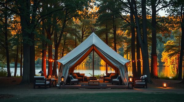 Évadez-vous avec le camping de luxe : séjours d'exception
